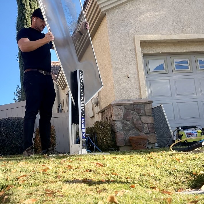 Screen cleaning service Victorville CA Premier Window Cleaning