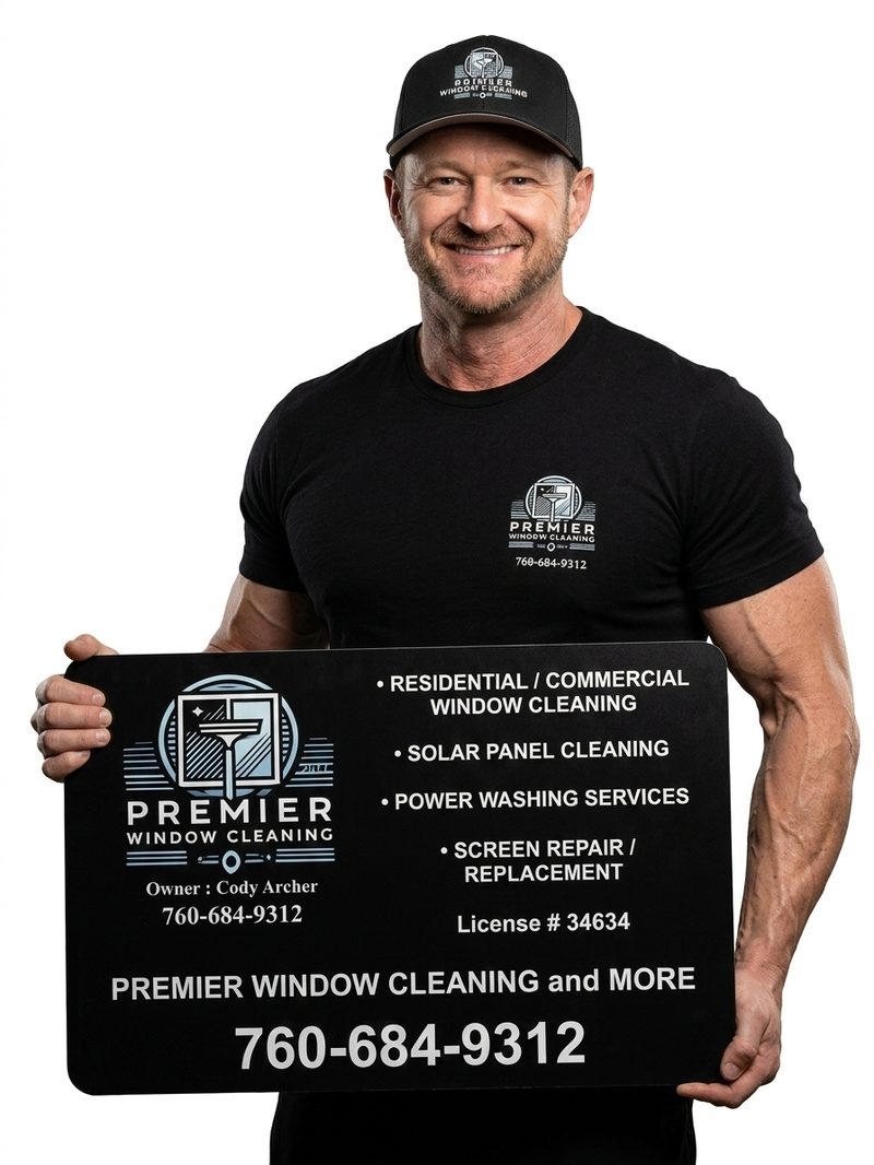 Cody Archer owner of Premier Window Cleaning and More Victorville CA