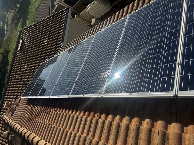 Solar panel cleaning Murrieta CA tile roof residential